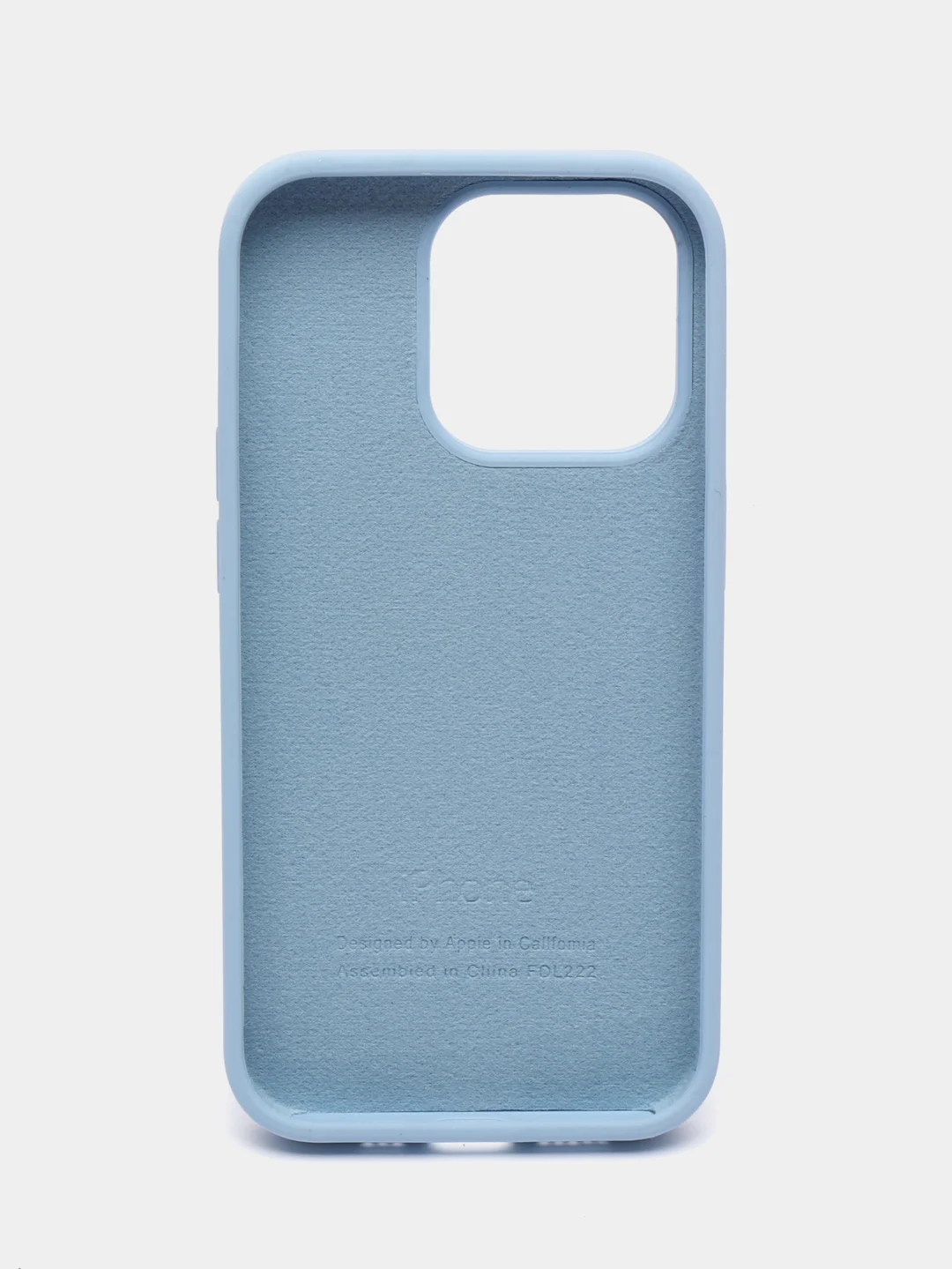 Светло-синий чехол Silicone Case для iPhone 14, 14 Pro, 14 Plus, 14 Pro Max, с закрытым низом