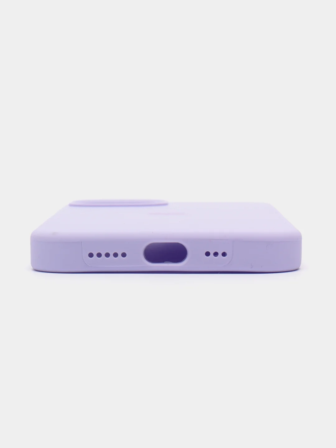 Лавандовый чехол Silicone Case для iPhone 14, 14 Pro, 14 Plus, 14 Pro Max, с закрытым низом