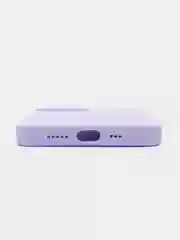 Лавандовый чехол Silicone Case для iPhone 14, 14 Pro, 14 Plus, 14 Pro Max, с закрытым низом