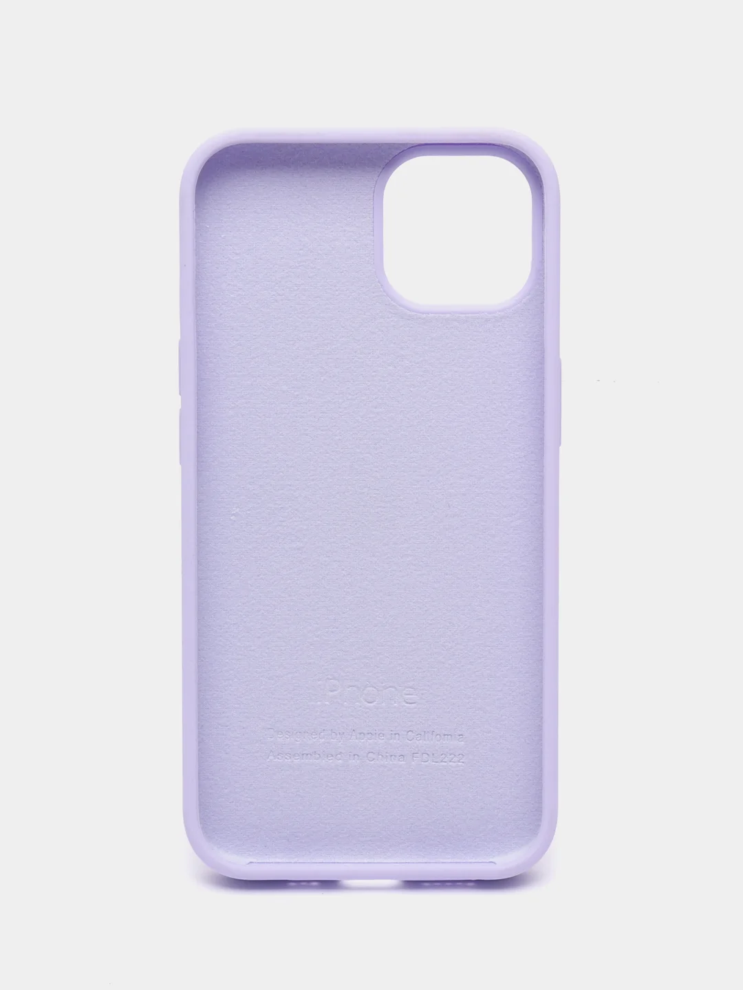 Лавандовый чехол Silicone Case для iPhone 14, 14 Pro, 14 Plus, 14 Pro Max, с закрытым низом