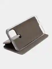 Серебряный чехол-книжка для Xiaomi Redmi A1 Plus / A1+ A2+ Poco C51 Сяоми Редми A1 Плюс / А1+