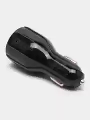 Черный адаптер питания автомобильный USB, 5V (автомобильное зарядное устройство от прикуривателя)