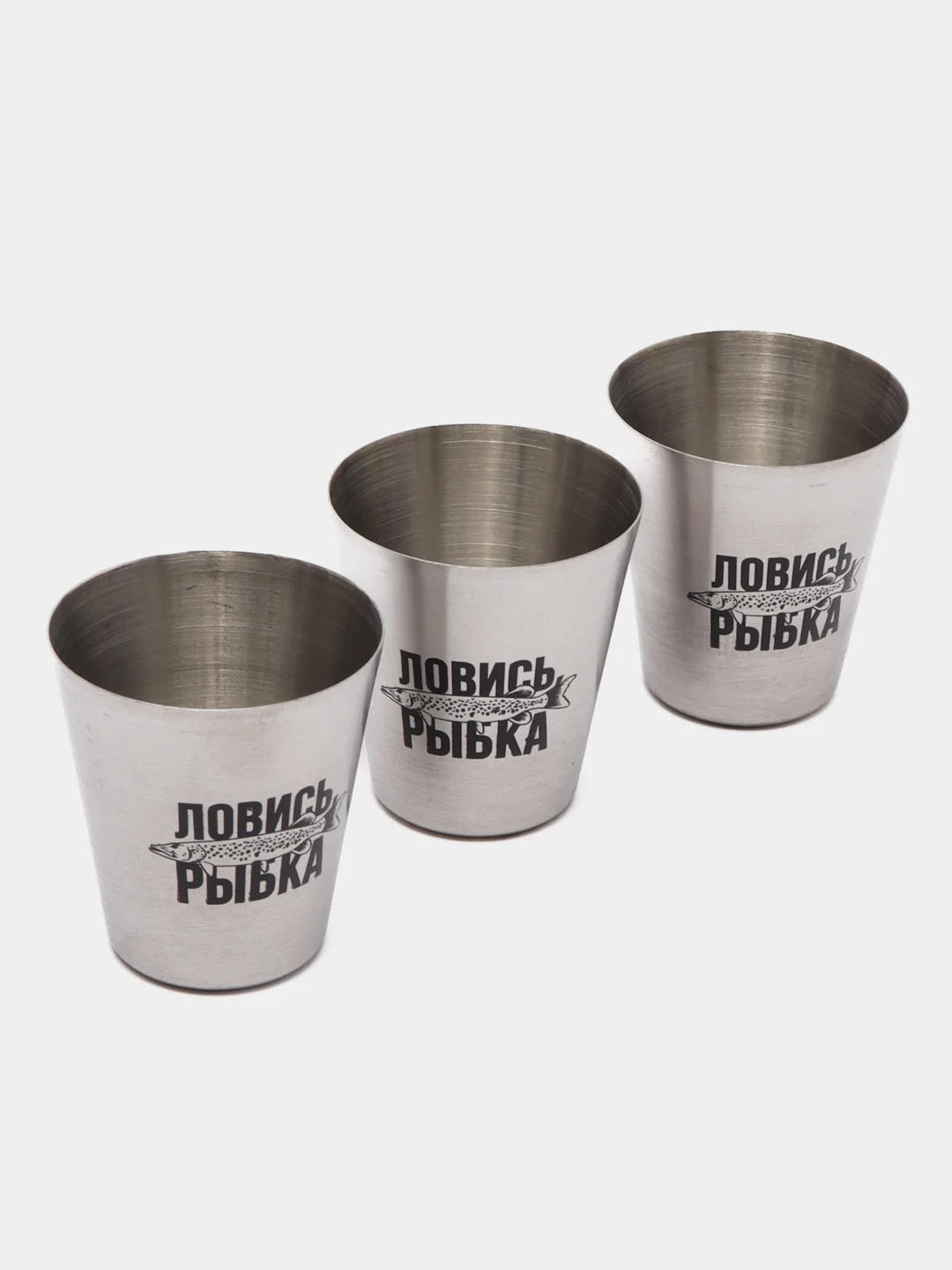 Хром подарочный мужской набор: стопки 3шт, карты, домино