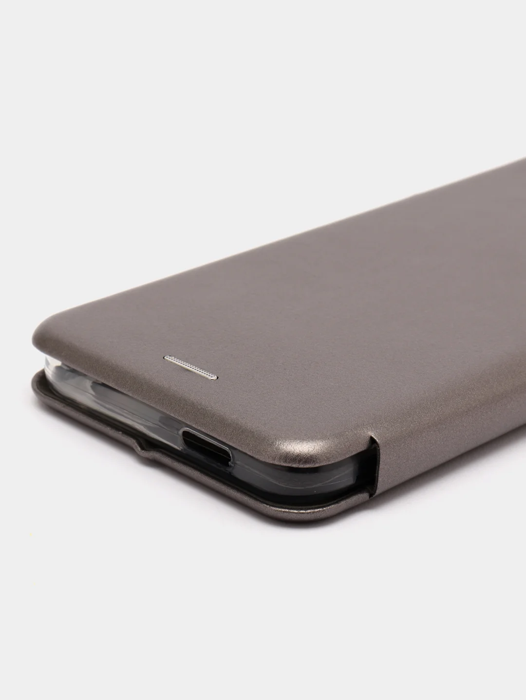 Серебряный чехол-книжка для Xiaomi Redmi A1, Сяоми Редми A1