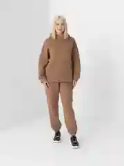 Карамельный теплый костюм на флисе женский