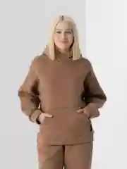 Карамельный теплый костюм на флисе женский
