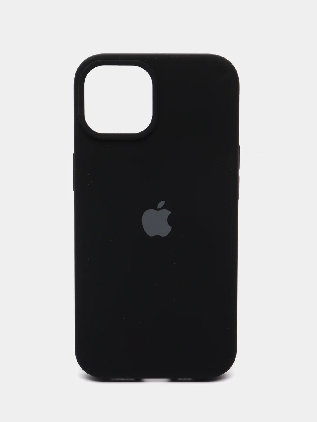 Черный чехол Silicone Case для iPhone 14, 14 Pro, 14 Plus, 14 Pro Max, с закрытым низом
