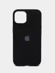 Черный чехол Silicone Case для iPhone 14, 14 Pro, 14 Plus, 14 Pro Max, с закрытым низом