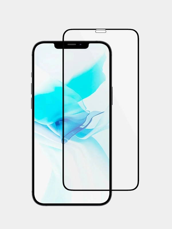 Защитное стекло на iPhone 12 Pro / 12 в упаковке с салфетками