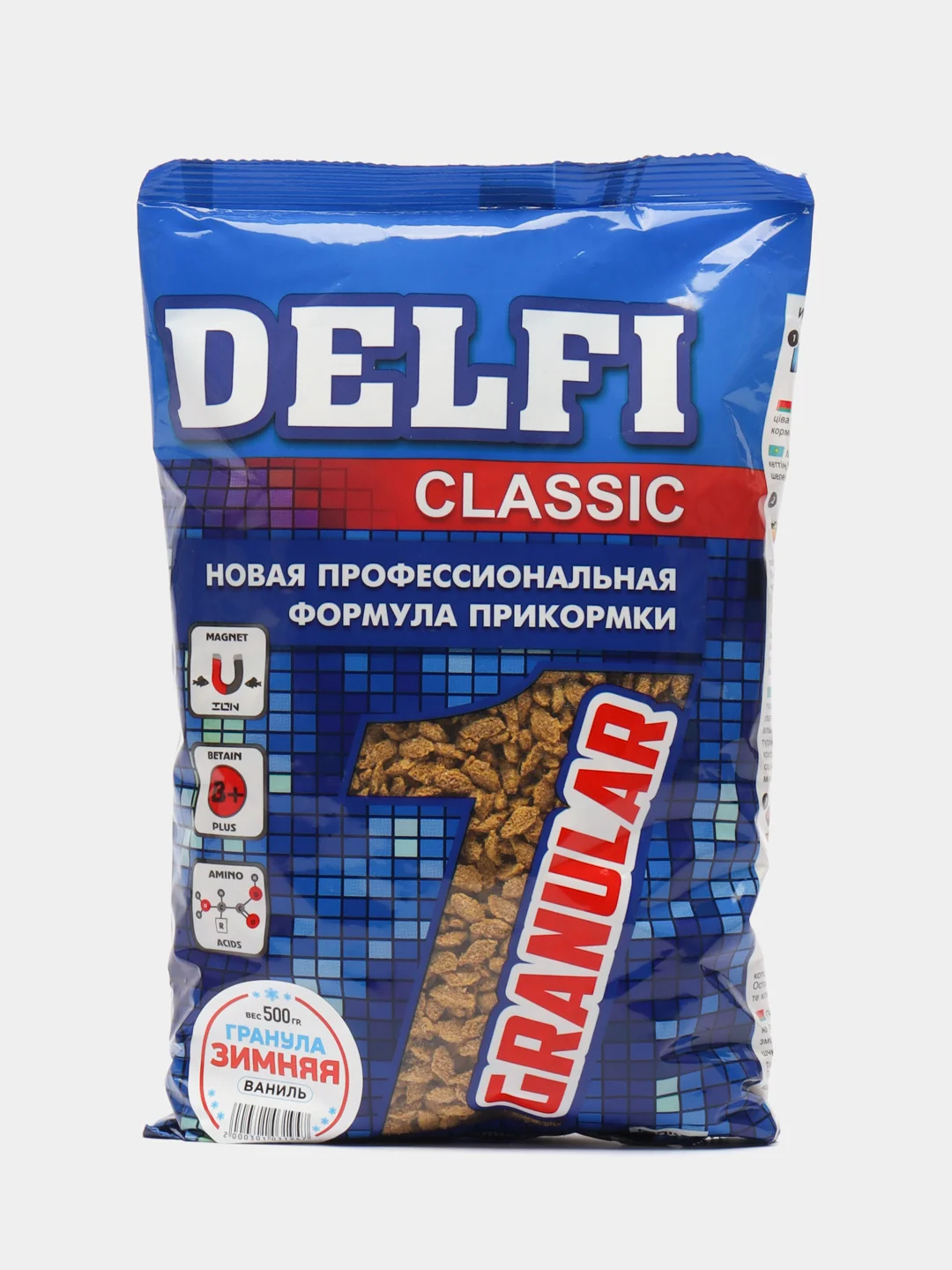 Прикормка DELFI Зимняя гранула, 500 гр
