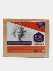 Пластилин скульптурный Calligrata, телесный, мягкий, 500 г