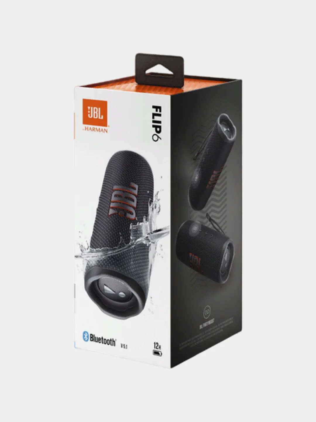 Черный портативная колонка JBL Flip 6, 30 Вт