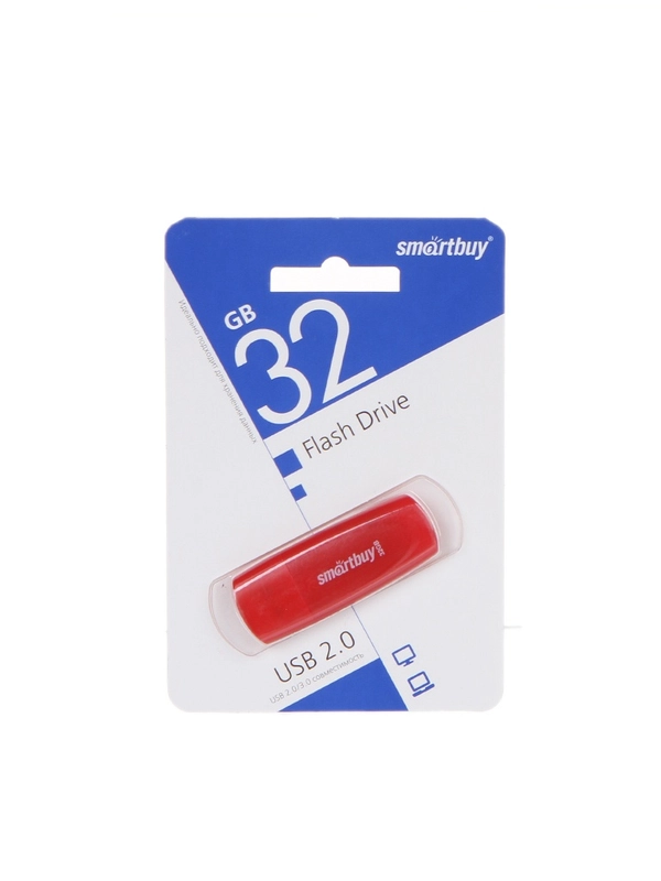 Флеш-накопитель SmartBuy, флешка USB 2.0, 8, 16, 32, 64 ГБ