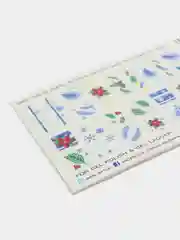 Индиго новогодние слайдеры для дизайна ногтей BPW style