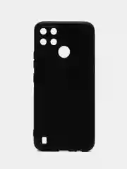 Черный чехол Realme C21Y / C25Y ( Реалми С21У С25У ) силиконовый, прозрачный, с защитой камеры