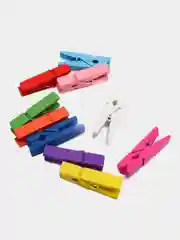 Красный прищепки декоративные деревянные