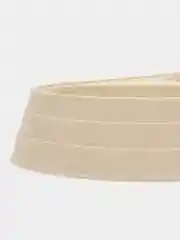 Бежевый миска двойная для маленьких собак и кошек