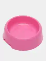 Фуксия миска для кошек и маленьких собак, пластиковая