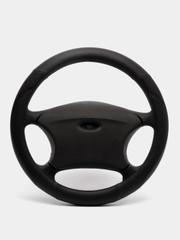 Оплетка на руль (чехол на руль) SKYWAY Top-4 M Черная экокожа S01102290
