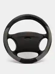 Оплетка на руль (чехол на руль) SKYWAY Combo-6 M Черно/серая экокожа S01102291