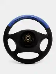 Оплетка на руль (чехол на руль) SKYWAY Combo-3 M Черно/Синяя экокожа S01102363