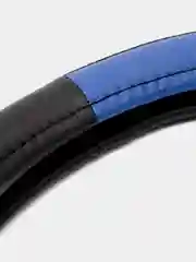 Оплетка на руль (чехол на руль) SKYWAY Combo-3 M Черно/Синяя экокожа S01102363