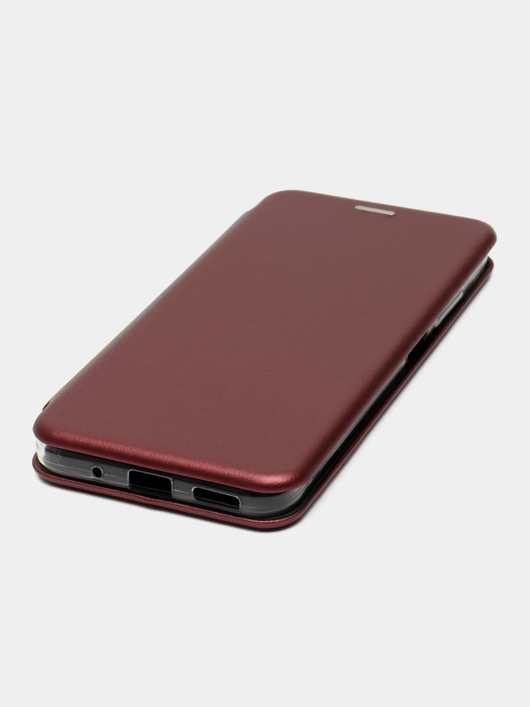 Бордовый чехол-книжка для Xiaomi Poco M5 4G / Poco M4 5G (Сяоми Поко М5 4Г / М4 5 джи)