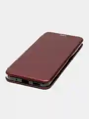 Бордовый чехол-книжка для Xiaomi Poco M5 4G / Poco M4 5G (Сяоми Поко М5 4Г / М4 5 джи)