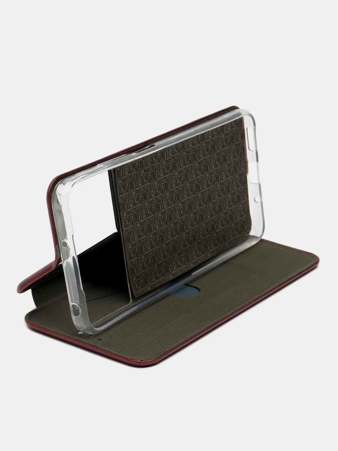 Бордовый чехол-книжка для Xiaomi Poco M5 4G / Poco M4 5G (Сяоми Поко М5 4Г / М4 5 джи)