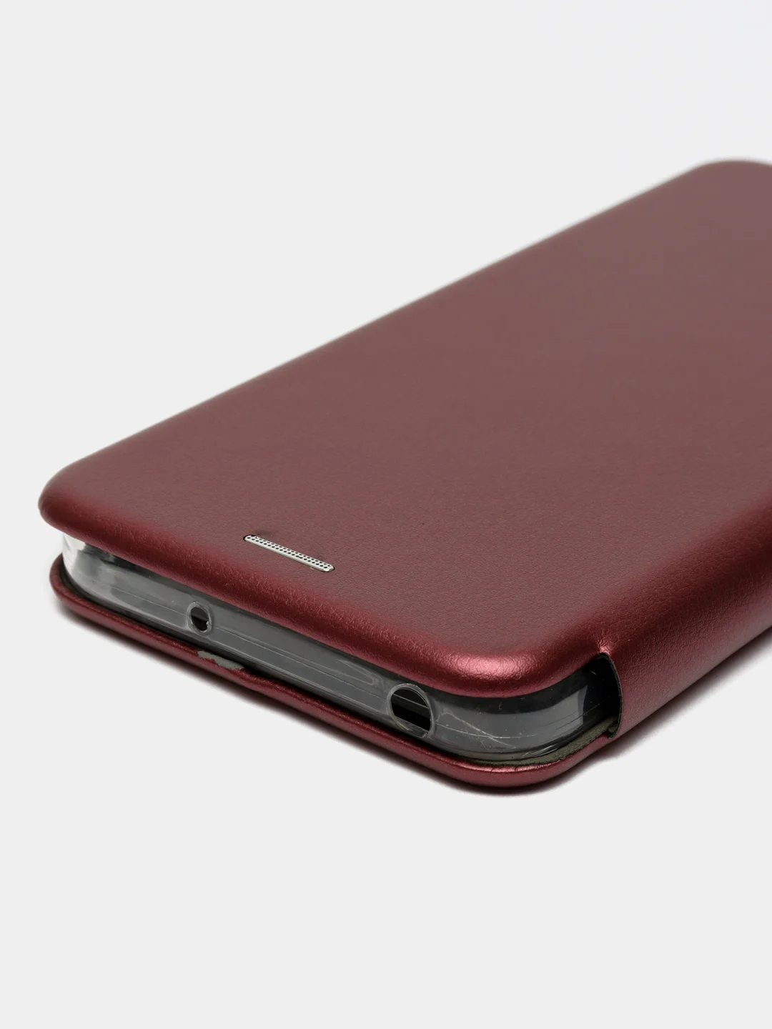 Бордовый чехол-книжка для Xiaomi Poco M5 4G / Poco M4 5G (Сяоми Поко М5 4Г / М4 5 джи)