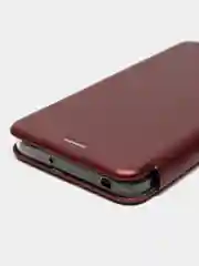Бордовый чехол-книжка для Xiaomi Poco M5 4G / Poco M4 5G (Сяоми Поко М5 4Г / М4 5 джи)