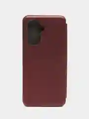 Багровый чехол-книжка для Huawei Nova Y71 /Y70 / Y70 Plus (Хуавей Нова у70 / у70 Плюс)