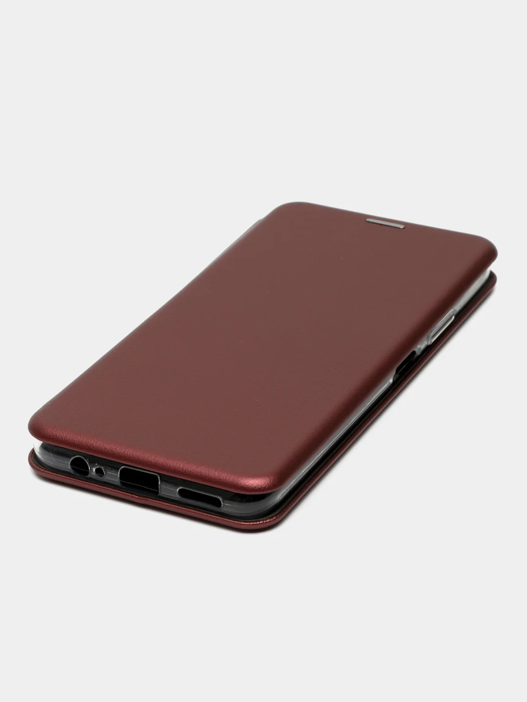Багровый чехол-книжка для Huawei Nova Y71 /Y70 / Y70 Plus (Хуавей Нова у70 / у70 Плюс)