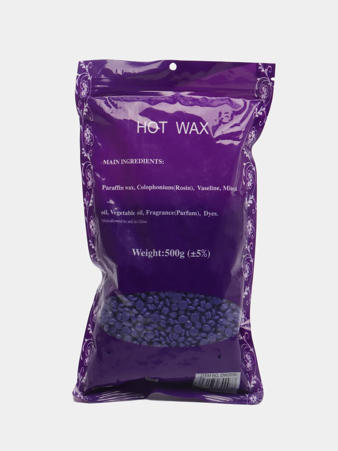Бежевый воск для депиляции в гранулах HOT WAX 500гр