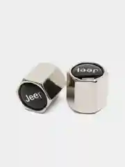 Черный колпачки на ниппель с брелком-ключом с логотипом Jeep