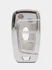 Серебряный чехол для автомобильного ключа Hyundai Elantra / Santa Fe / Sonata / i30 / Creta II