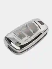 Серебряный чехол для автомобильного ключа Hyundai Elantra / Santa Fe / Sonata / i30 / Creta II