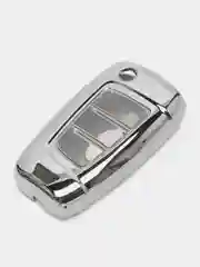 Серебряный чехол для автомобильного ключа Hyundai Elantra / Santa Fe / Sonata / i30 / Creta II