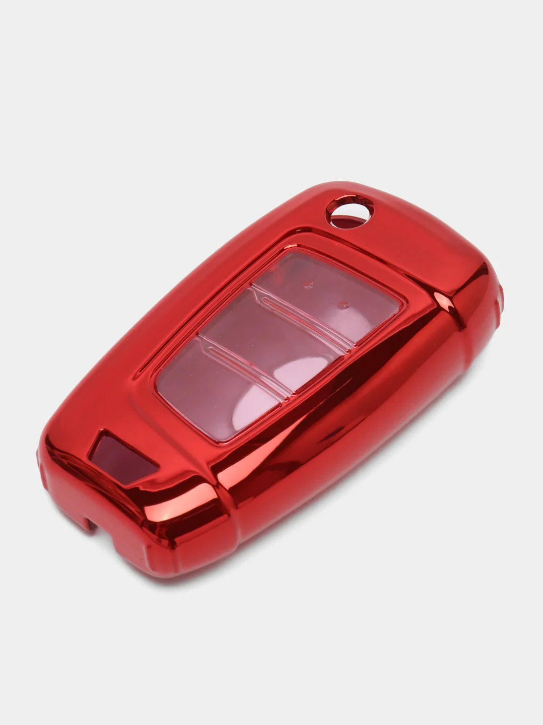 Красный чехол для автомобильного ключа Hyundai Elantra / Santa Fe / Sonata / i30 / Creta II