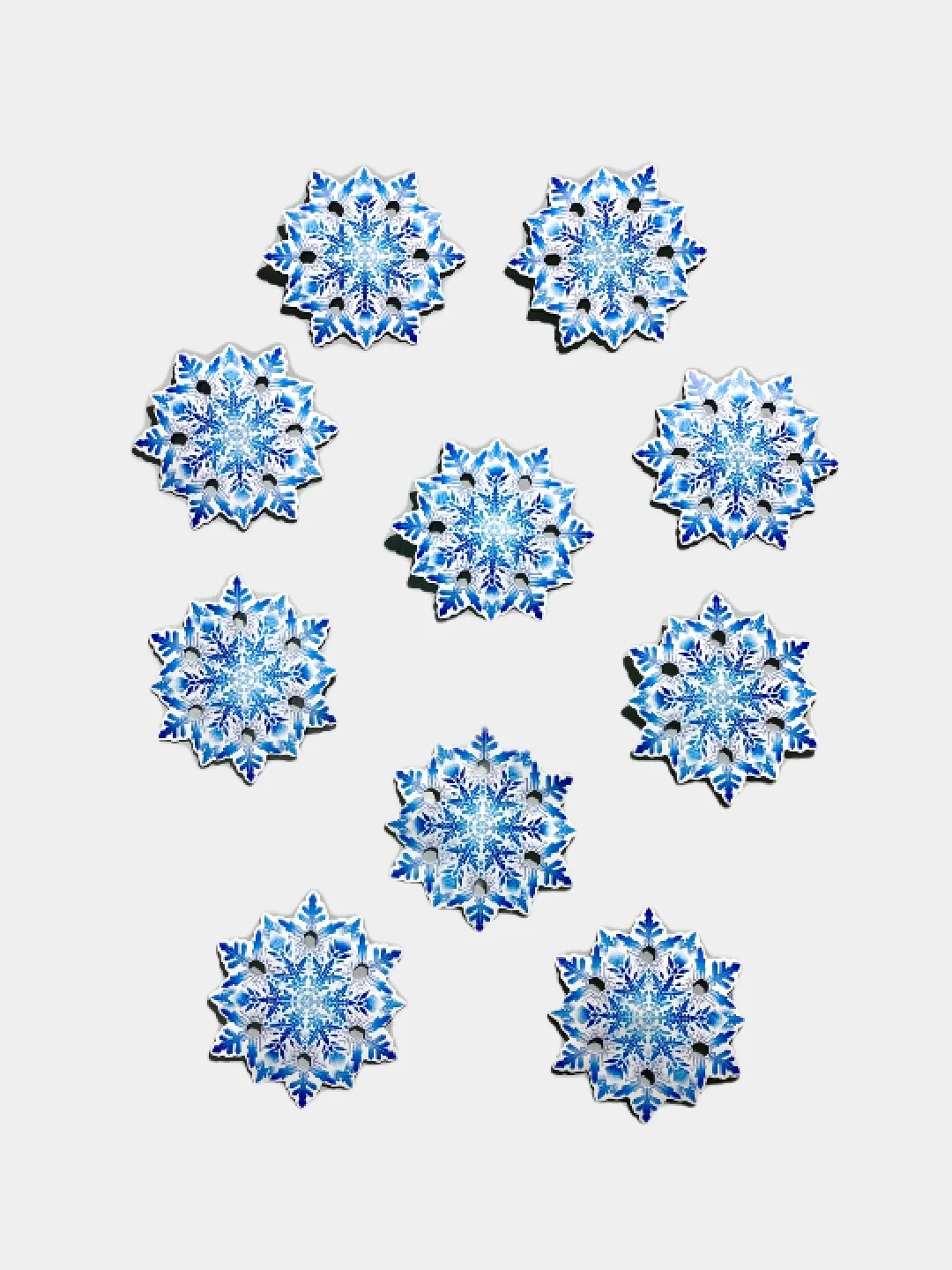 Снежинка на скотче, 100*100 мм
