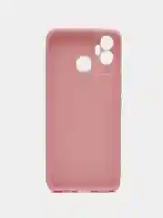 Коралловый меланж чехол Infinix Hot 12 Play / Инфиникс Хот 12 Плей, силиконовый, цветной, матовый