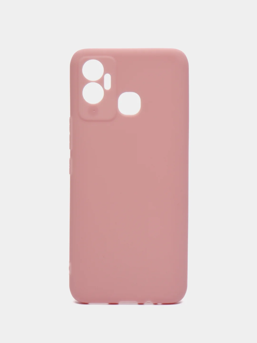 Коралловый меланж чехол Infinix Hot 12 Play / Инфиникс Хот 12 Плей, силиконовый, цветной, матовый