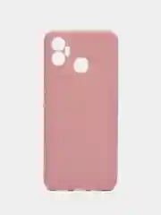 Коралловый меланж чехол Infinix Hot 12 Play / Инфиникс Хот 12 Плей, силиконовый, цветной, матовый