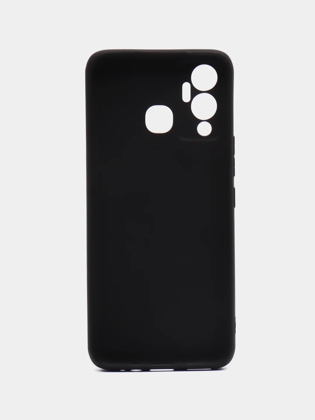 Черный чехол Infinix Hot 12 Play / Инфиникс Хот 12 Плей, силиконовый, цветной, матовый