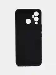 Черный чехол Infinix Hot 12 Play / Инфиникс Хот 12 Плей, силиконовый, цветной, матовый