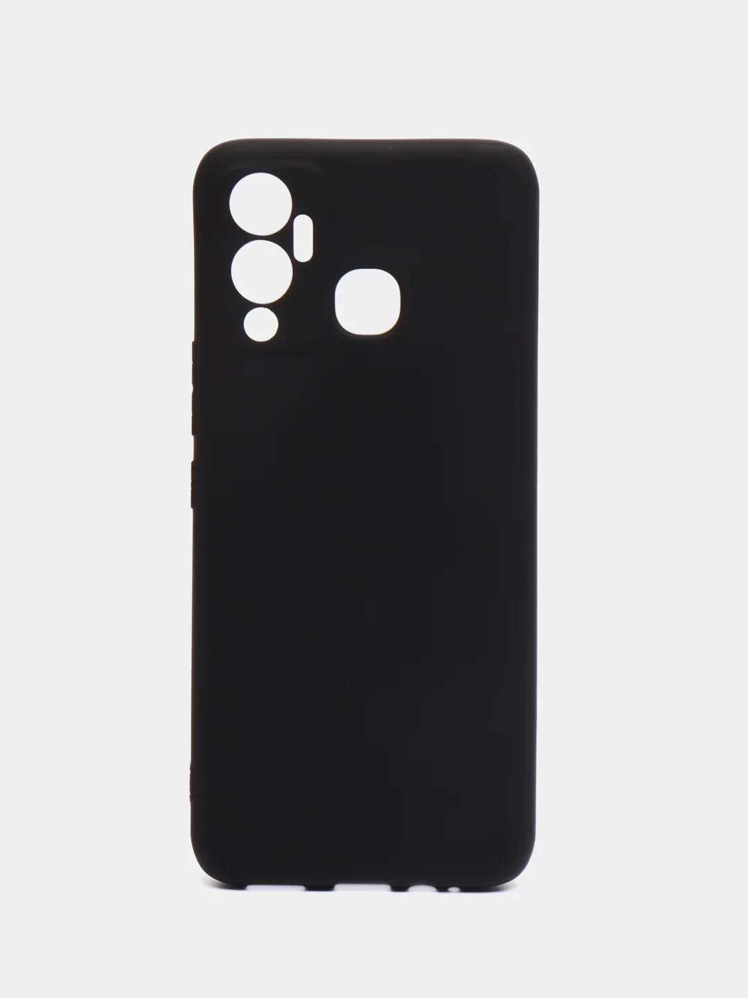 Черный чехол Infinix Hot 12 Play / Инфиникс Хот 12 Плей, силиконовый, цветной, матовый