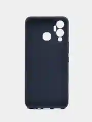 Темно-синий чехол Infinix Hot 12 Play / Инфиникс Хот 12 Плей, силиконовый, цветной, матовый