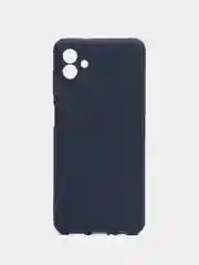 Темно-синий чехол силиконовый для Samsung Galaxy A04 (Самсунг Галакси А04), матовый, цветной