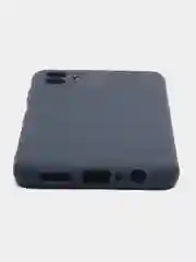 Темно-синий чехол силиконовый для Samsung Galaxy A04 (Самсунг Галакси А04), матовый, цветной