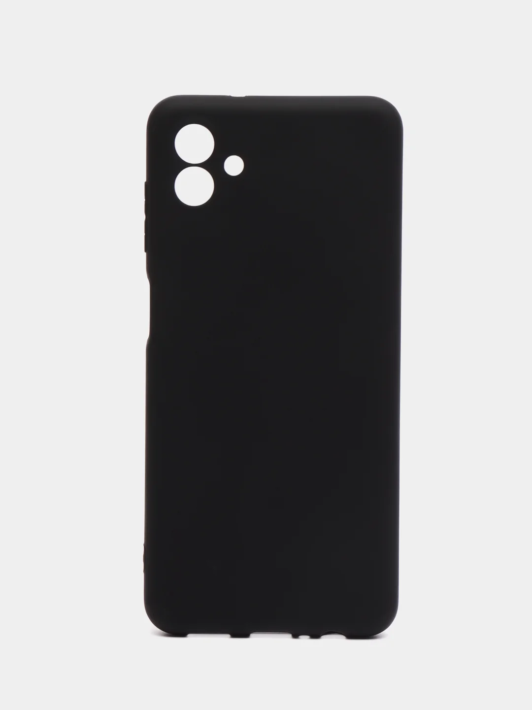 Черный чехол силиконовый для Samsung Galaxy A04 (Самсунг Галакси А04), матовый, цветной